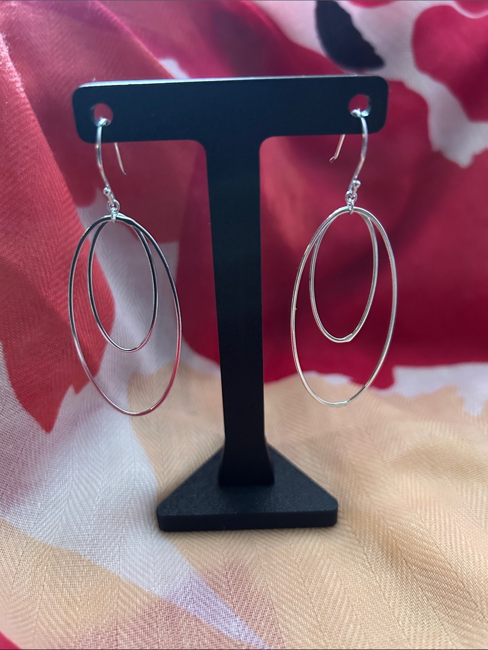 Sterling Silver Multi-Hoop Dangle Earrings by Marlyn Schiff NEW